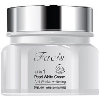 Jigott Facis All-In-One Pearl Whitening Cream - Крем для лица многофункциональный с жемчугом